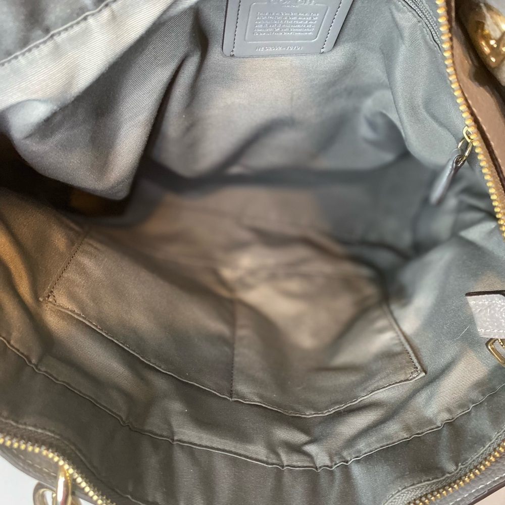 Coach Gray Leather Tote - Picture 11 of 11